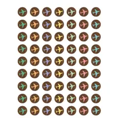 Teacher Created Resources Mini Travel the Map Airplanes Stickers, 12 Packs of 378