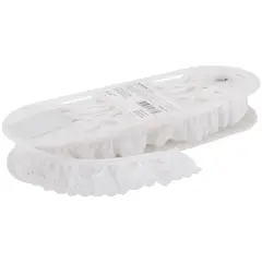 Wrights White Simplicity Fan Eyelet