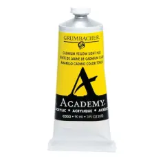 Grumbacher&reg; Academy&reg; Acrylic Paint, 3oz. C033 Cadmium Yellow Light
