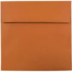 JAM Paper 8.5" x 8.5" Square Premium Invitation Envelopes, 25ct. Dark Orange