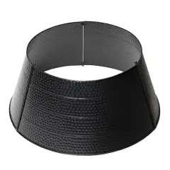 Glitzhome&reg; 26" Hammered Metal Tree Collar Black