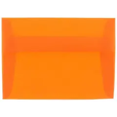 JAM Paper A2 Translucent Vellum Invitation Envelopes, 25ct. Orange