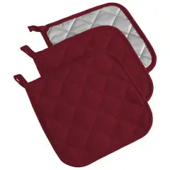DII&reg; Terry Cloth Potholders, 3ct. Wine