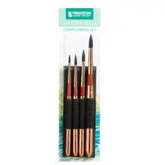 Princeton&trade; Neptune&trade; Synthetic Watercolor Travel 4 Piece Brush Set