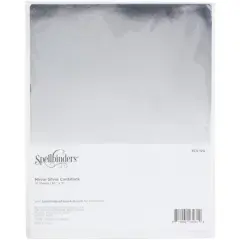 Spellbinders&reg; Metallic 8.5" x 11" Cardstock, 10 Sheets Mirror Silver