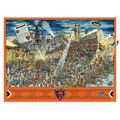 Joe Journeyman NFL Wooden Puzzle Chicago Bears