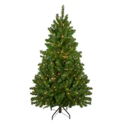 5ft. Pre-Lit Canadian Pine Artificial Christmas Tree, Clear Lights