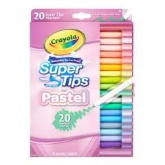 Crayola&reg; 20 Color Super Tips Washable Pastel Markers