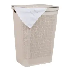 Mind Reader 18" x 24" Slim Laundry Hamper Ivory
