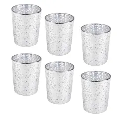 2.5" Mercury Glass Votive Holders, 6ct. by Ashland&reg; Silver