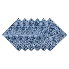 DII&reg; Blue Paisley Print Outdoor Napkins, 6ct.