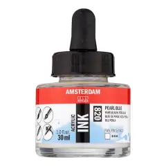 Amsterdam Acrylic Ink, 1oz. 820 Pearl Blue