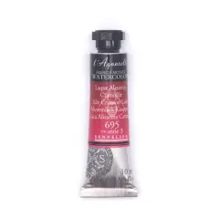 Sennelier French Artists' Watercolor, 10mL 695 Alizarin Crimson Lake S3