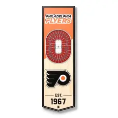 19" NHL 3D StadiumView Banner Phiadelphia Flyers