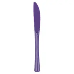 JAM Paper Premium Utensils Plastic Knives Party Pack, 48ct. Purple