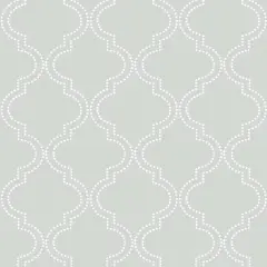 NuWallpaper Gray Quatrefoil Peel & Stick Wallpaper