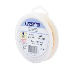 Beadalon&reg; 26 Gauge Gold Round German Style Wire