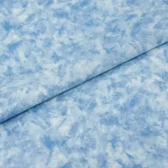 SINGER Christmas Tone-on-Tone Blue Cotton Fabric