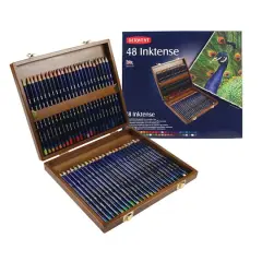 Derwent&reg; Inktense Pencil 48 Color Wood Box Set