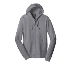 District&reg; Jersey Full-Zip Hoodie Dark Heather Grey