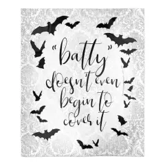 Batty Doesn't Cover It Fleece Throw