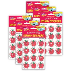 TREND Enterprises&reg; Snappy! Apple Scented Stickers, 6 Packs of 24