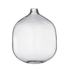 8" Stout Clear Glass Vase