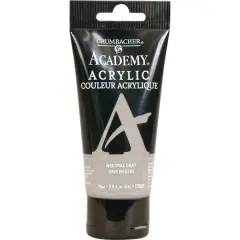 Grumbacher&reg; Academy&reg; Acrylic, 2.5oz. C082P Neutral Gray