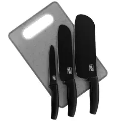 Gibson Home&reg; Edge Craft Nonstick Stainless Steel Cutlery Set with Cutting Board