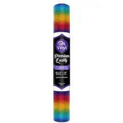 PA Vinyl Iron-On Sparkle Vinyl, Rainbow