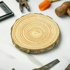 3.875" Pinewood Slices, 4ct. by Make Market&reg;