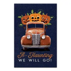 A-Haunting We Will Go! Canvas Wall Art