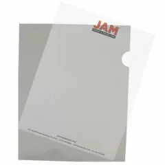 JAM Paper 9" x 11.5" Plastic Sleeves, 12ct. Smoke Gray