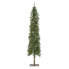 7ft. Pre-Lit Alpine Artificial Christmas Tree, Multicolor Lights