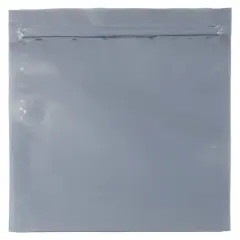 JAM Paper 6" x 6" Clear Square Foil Lined Invitation Envelopes with Zip Closure, 25ct.