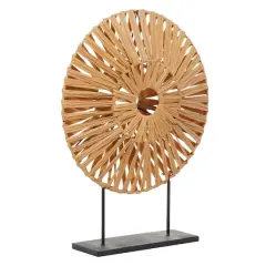 29" Tan Metal Natural Sculpture