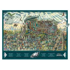 Joe Journeyman NFL Wooden Puzzle Philadelphia Eagles