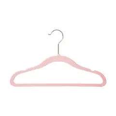 Honey Can Do Pink Slim Profile Rubber Kids Hangers, 10ct.