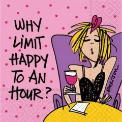 JAM Paper Why Limit Cocktail Napkins, 40ct.