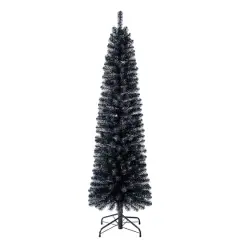 6ft. Unlit Black Sparkle Artificial Christmas Tree by Ashland&reg;