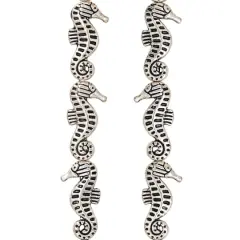 Antique Silver Seahorse Metal Beads, 21mm by Bead Landing&trade;