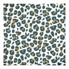 Leopard Cotton Twill Napkin White