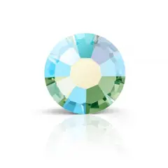 Preciosa MAXIMA SS16 Aurora Borealis Flatback Czech Crystals, 144ct. Peridot AB