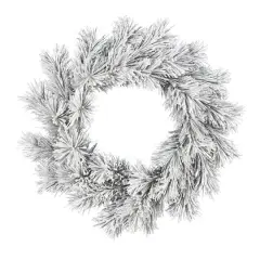 30" Frosted Beckett Pine Christmas Wreath