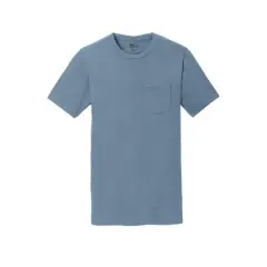 Port & Company&reg; Beach Wash&reg; Garment-Dyed Adult Pocket T-Shirt Denim Blue
