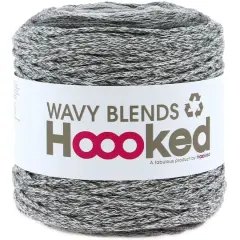 Hoooked Wavy Blends Recycled Cotton Yarn Silver White