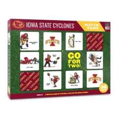College Team Licensed Memory Match Game Iowa State Cyclones