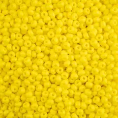 John Bead Terra Intensive 6/0 Czech Glass Seed Beads, 500g Yellow Matte