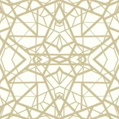 RoomMates White & Gold Shatter Geometric Peel & Stick Wallpaper