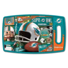 NFL Retro Series Cutting BoardMiami Dolphins